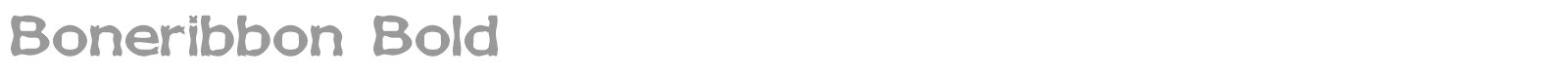 Boneribbon font preview